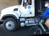 Bicyclist on I-93