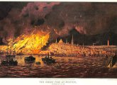 Poster showing the Great Fire of 1872