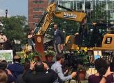 Jane Richard at groundbreaking for Martin's Park