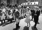 Queen Elizabeth and Mayor White in 1976