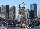 USS Constitution in Boston Harbor