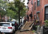 Pergola on the ground in the South End