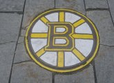 Bruins manhole cover in Boston