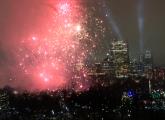 New Year's Eve fireworks over Boston Common