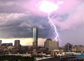 Lightning hits Boston