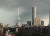 Lightning hits Back Bay