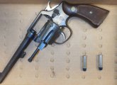 Seized revolver, bullets