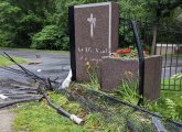 Crash scene at St. Michael Cemetery