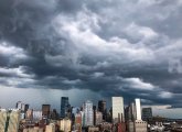 Storm over downtown Boston