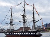 USS Constitution in Boston Harbor