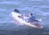 Trooper Michael Bucca in kayak