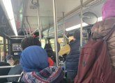 Crowded 222 bus this morning