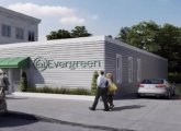 Rendering of proposed Evergreen shop