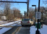 Car on Eliot platform on the Green Line