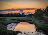 Sunset over Mill Creek in Chelsea