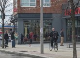 Line at the Trader Joe's in Allston yesterday.