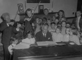 Fiedler and kids at the Prendergast Preventorium