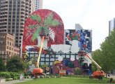 New mural in Dewey Square