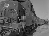 Penn Central 3182 on Southeast Expressway in 1969