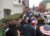 Fans outside the Banshee in Dorchester