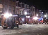 Snow removal on East Broadway