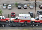 FDNY ambulances on Drydock Avenue