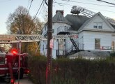 Boston fire ladders on Glenn Road