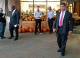 Jackson and Walsh at the West Roxbury Roche Bros.