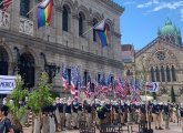 Nazis at Copley Square library