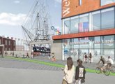 Rendering of proposed new USS Constitution entrance