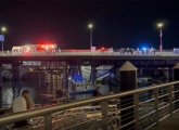 North Washington Street Bridge scene