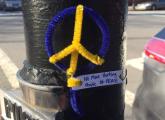 Martin Richard peace symbol in the South End