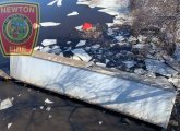 Truck in Charles River