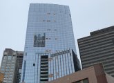 Winthrop Center tower with some plywood windows