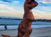 Dinosaur on Revere Beach