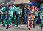 Bolivian dancers in Roslindale Day parade