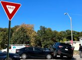 Crash at intersection of Walter and Centre in Roslindale