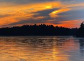 Sunset over Spot Pond