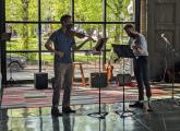 Violinsts in the Roslindale Substation