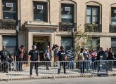 Transphobes outside Children's Hospital