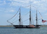 USS Constitution in Boston Harbor