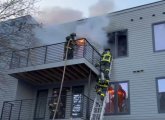 Firefighters at 1644 Dorchester Ave. fire