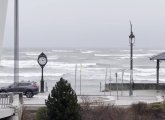 Rough surf at Revere Beach