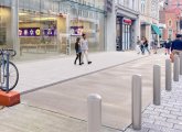 Rendering of proposed bollards