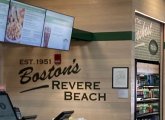 Kelly's at Logn Airport proclaims itself as being from Boston's Revere Beach