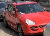 Abandoned Porsche Cayenne in Jamaica Plain