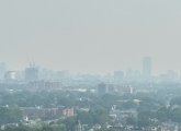 Haze over Boston as seen from the Middlesex Fells