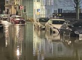 Flooded Jamaica Plain street