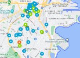 Eversource map showing outages in Roxbury, South End