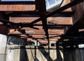 Rusty bridge trestles